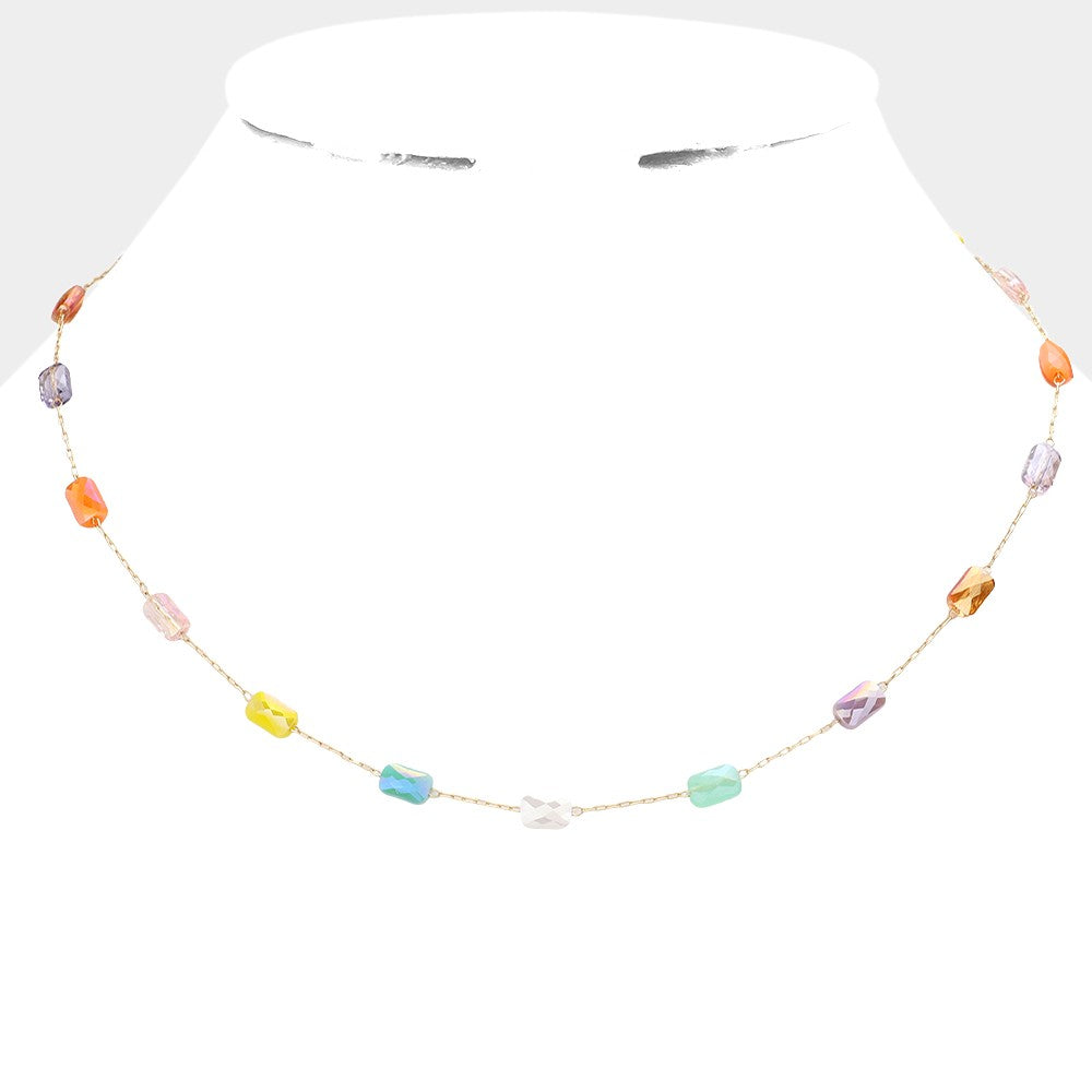 Wona Trading Necklace Bead Station Necklace