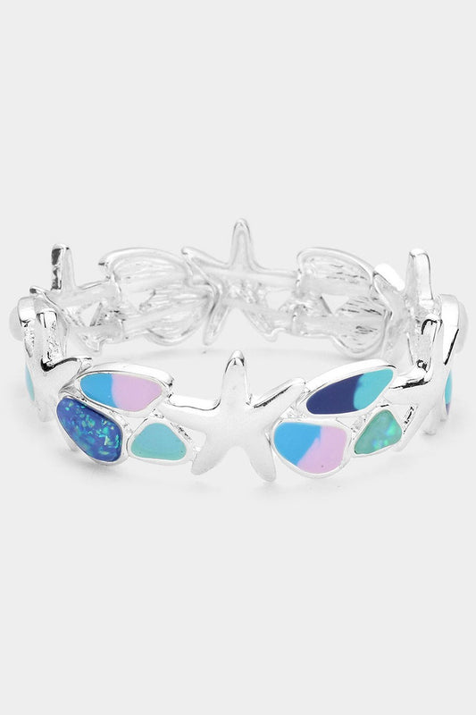 Wona Trading Bracelet Enamel Pointed Starfish Bracel