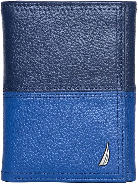 Nautica Wallets Trifold Leather Wallet